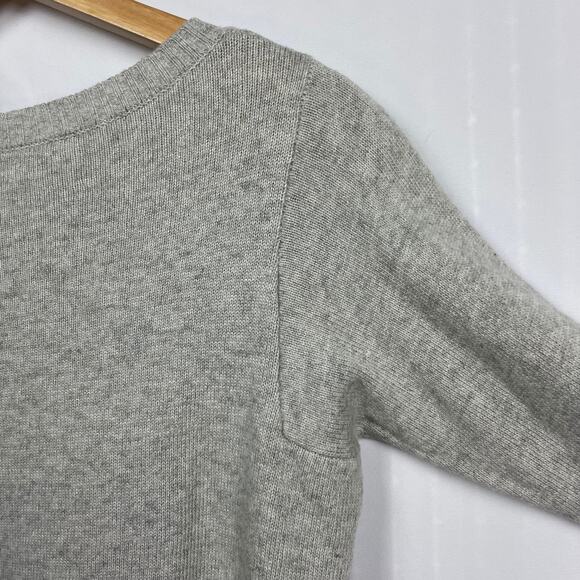 J. Crew Factory Merino Wool Blend Fair Isle Sweater Size S Gray Knit Style E3403 - Picture 9 of 14